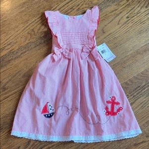 Goodlad red and white striped nautical dress sz 6